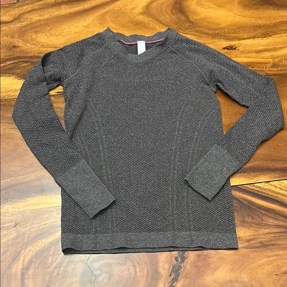 Ivivva Charcoal Gray Knit Top Size 14